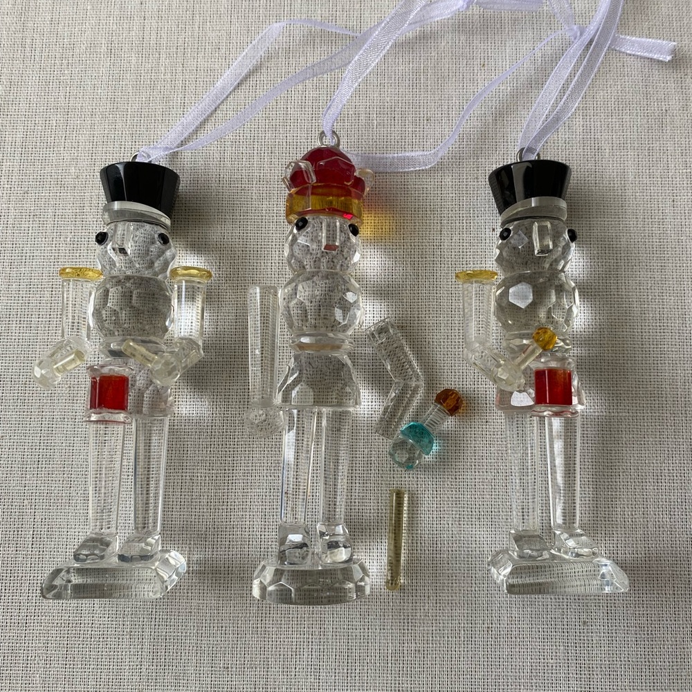 Crystal Nutcracker Ornament Trio Vintage Reflections Of The Paragon